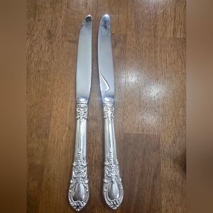 American Victoruan By Lunt Modern Hollow Dinner Knives Set 2 No Mono 139g 9 In